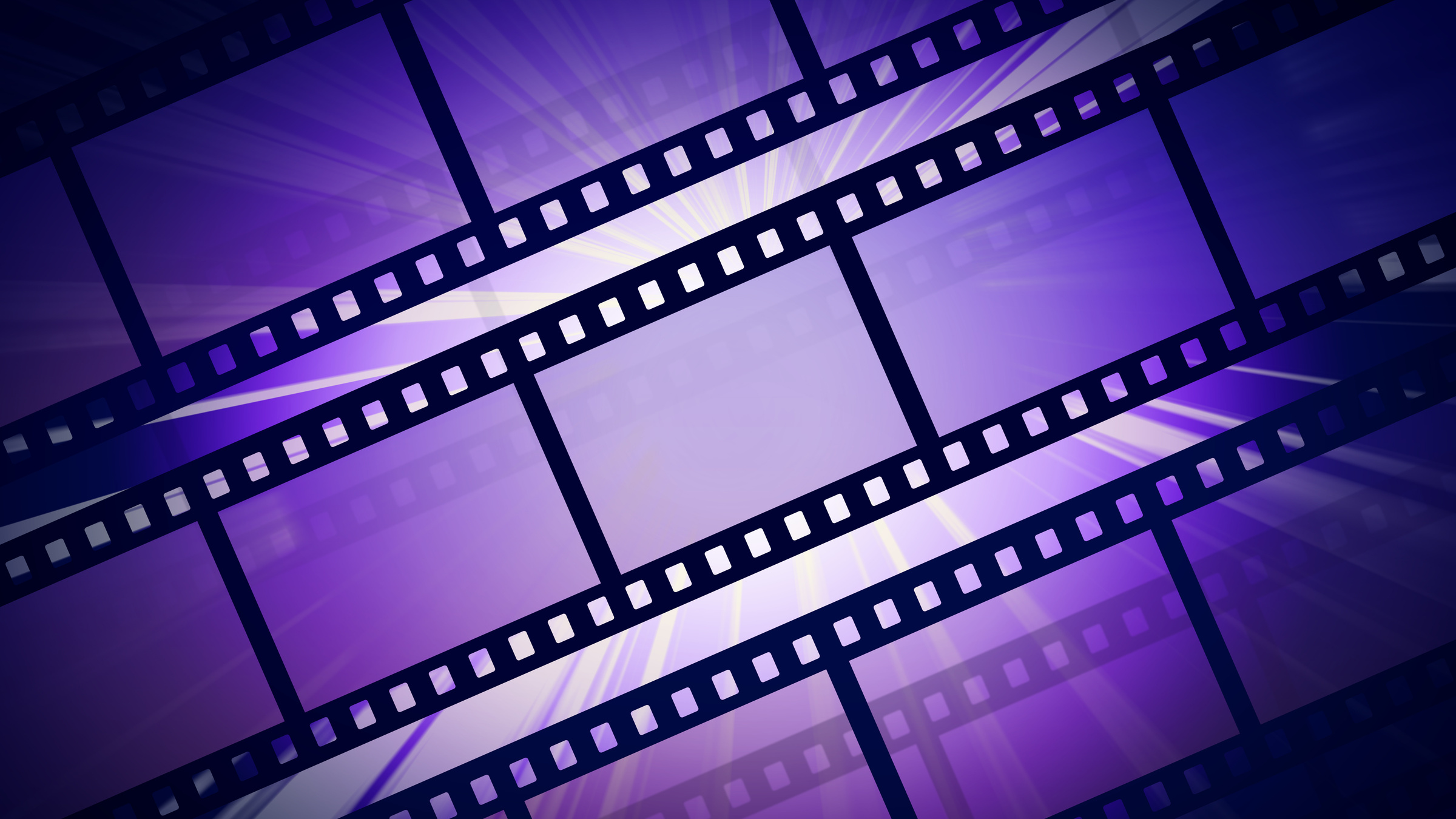Фиолетовый фон с кинолентой